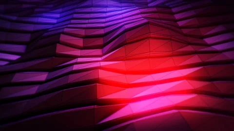 Abstract Motion Background Floating Polygons Vj Loop Stock Footage 100729229