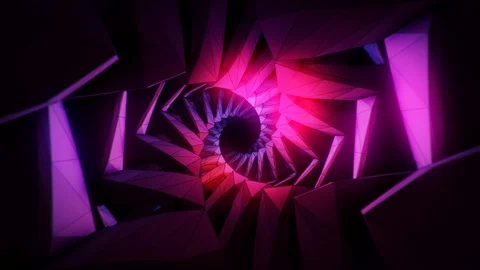 Abstract Motion Background Floating Polygons Vj Loop Stock Footage 100729378