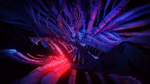 Abstract Motion Background Floating Polygons Vj Loop Stock Footage 100729861