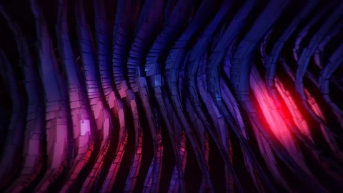 Abstract Motion Background Floating Polygons Vj Loop Stock Footage 100730071