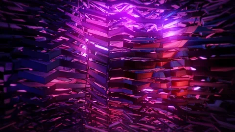 Abstract Motion Background, Floating Polygons Vj Loop Stock Footage 100730337