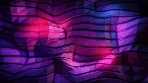 Abstract Motion Background Floating Polygons Vj Loop Stock Footage 100730393
