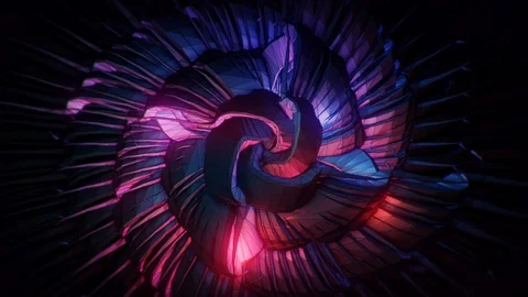 Abstract Motion Background Floating Polygons Vj Loop Stock Footage 100730675