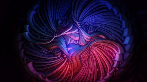 Abstract Motion Background Floating Polygons Vj Loop Stock Footage 100730799