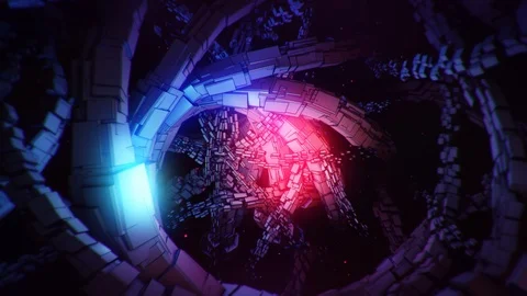 Abstract Motion Background Floating Polygons Vj Loop Stock Footage 100731112