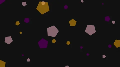 Abstract Motion Background with Floating Textured Polygons on Deep Purple 스톡 동영상 339316346