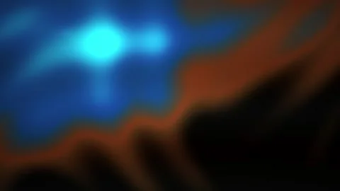 Abstract Motion Background with Flowing Blue Light Waves and Dark Orange Te.. Stock Footage 344717097