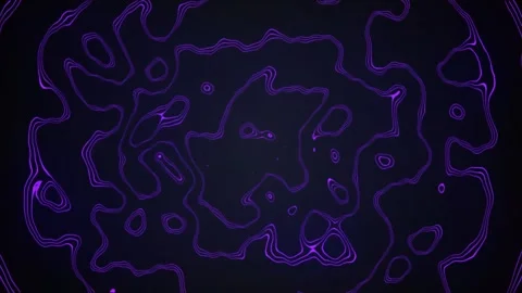 Abstract Motion Background of Flowing Purple Energy Lines Forming a Seamlessly L Stock-Footage 317447641