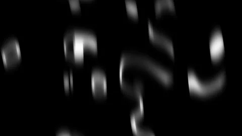 Abstract Motion Background with Flowing White Shapes on Black, creating a s.. Stock Footage 313195635