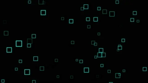 Abstract motion background. Flying neon boxes. Stock Footage 112369528