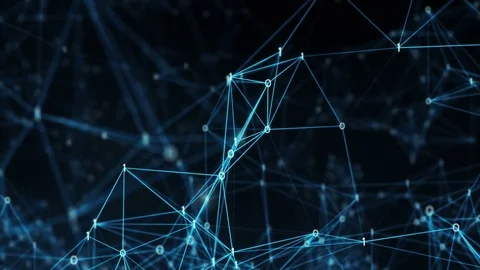 Abstract Motion Background - Flying Through Digital Binary Data Networks Stock Footage 73750665