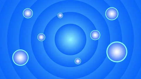 Abstract motion background futuristic blue circles Vídeos de archivo 201981522
