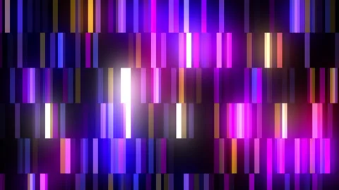 Abstract motion background. Glowing colorful neon led display lights. Mosaic Stock Footage 164929979