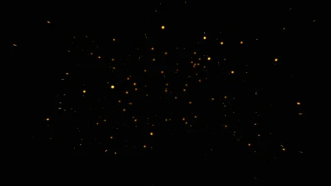 Abstract motion background glowing gold particles. Stock Footage 203292959