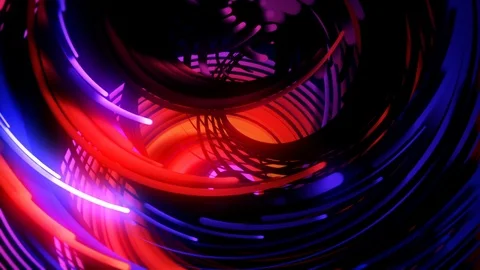 Abstract Motion Background Glowing Twisted Lines Vj Loop 스톡 동영상 97279036