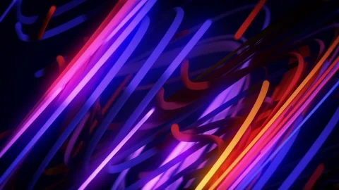 Abstract Motion Background Glowing Twisted Lines Vj Loop 스톡 동영상 97279042