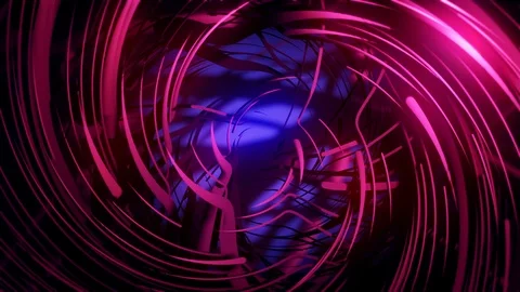 Abstract Motion Background Glowing Twisted Lines Vj Loop 스톡 동영상 97279288