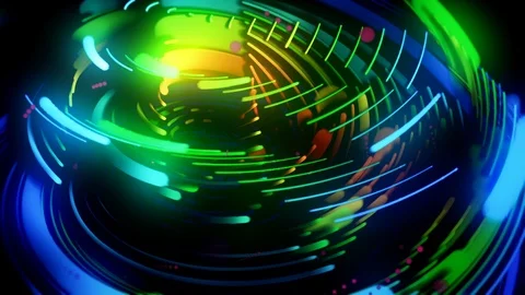 Abstract Motion Background Glowing Twisted Lines Vj Loop 스톡 동영상 97279312