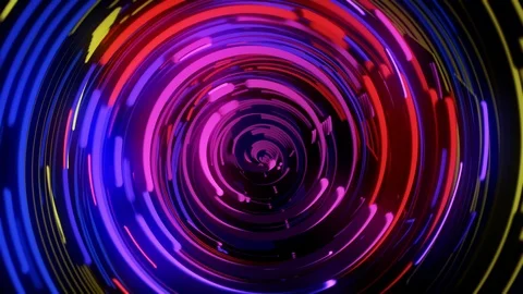 Abstract Motion Background Glowing Twisted Lines Vj Loop 스톡 동영상 97282205