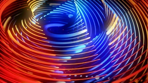 Abstract Motion Background Glowing Twisted Lines Vj Loop Stock Footage 97282888