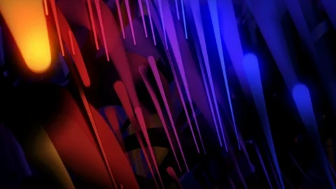 Abstract Motion Background Glowing Twisted Lines Vj Loop Stock Footage 97283096