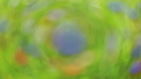 Abstract Motion Background - Green Bokeh, psychedelic Stock Footage 39984975