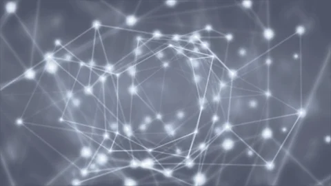 Abstract motion background light particles shiny streak mesh connections loop. Stock-Footage 72651909