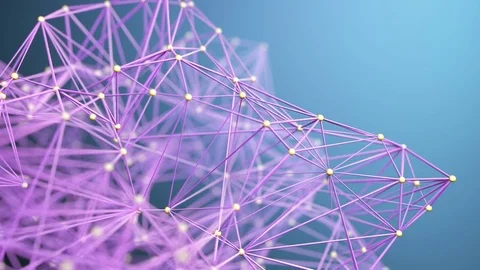 Abstract Motion Background Lines and Points Stock Footage 70216108