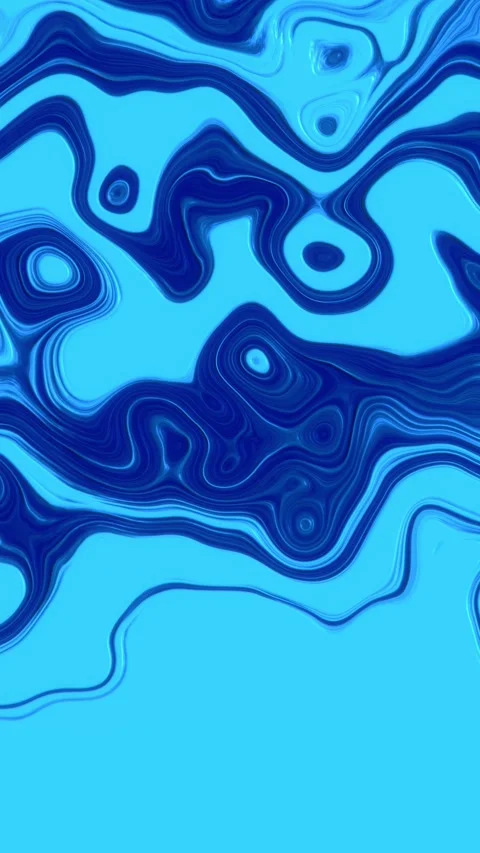 Abstract motion background with liquid bright azure and shining oil texture Stock Footage 229268518