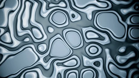 Abstract motion background with liquid dim grey and shining oil texture, wavy Stock Footage 128842331