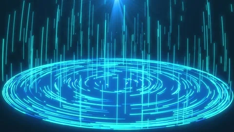 Abstract motion background - multi-layered circles. Animation of a spiral Stock Footage 308111935