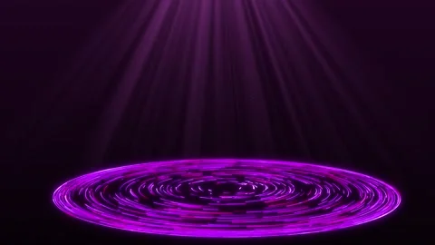 Abstract motion background - multi-layered circles. Animation of a spiral Stock Footage 308115680