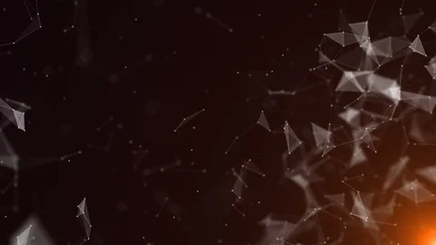 Abstract motion background network of lines and dots Video stock 88744987