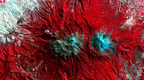 Abstract motion background. Original satellite images of Earth from space. Loop. 库存影片 63347419