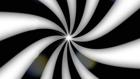 Abstract Motion Background With Psychedelic Twisting Circles Stock Footage 202131492