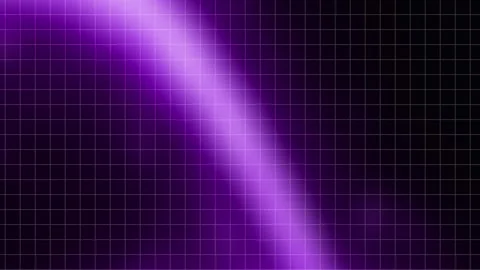 Abstract Motion Background Purple glowing light waves flowing across a dark.. Stock Footage 343770532