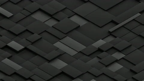 Abstract motion background from random moving cube blocks, seamless loop  Stock Footage 236332898