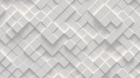 Abstract motion background from random moving cubes, seamless loop animation Video stock 243693523