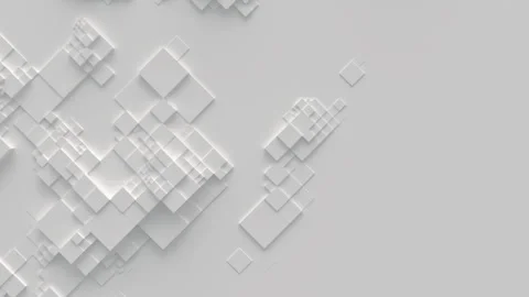 Abstract motion background from random moving cubes, seamless loop animatio.. Video stock 265186805