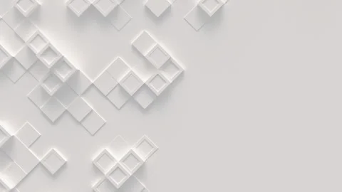 Abstract motion background from random moving cubes, seamless loop animatio.. Stock Footage 278628314