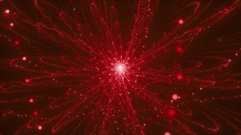 Abstract motion background. the red fractal Stock Footage 302274121