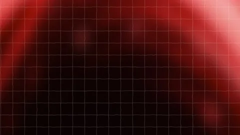 Abstract Motion Background Red light waves flowing behind a black grid patt.. Vídeos de archivo 343770507