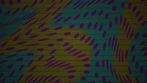 Abstract Motion Background with Shifting Purple Oval Shapes and Teal Yellow.. Stock Footage 344717498