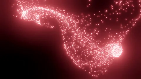 Abstract motion background Shining 3D animation 4K Stock Footage 253789606