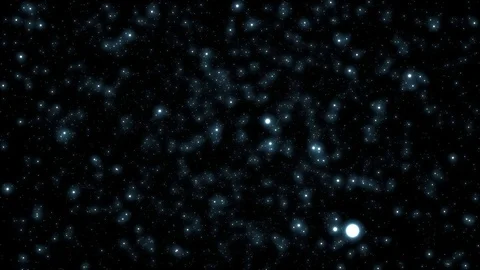 Abstract motion background shining blue particles stars sparks random movement Stock Footage 116165352