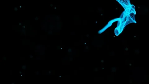 Abstract motion background shining blue particles. Abstract motion background Stock Footage 121812171