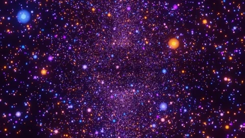 Abstract motion background shining colorful particles Stock Footage 142882473