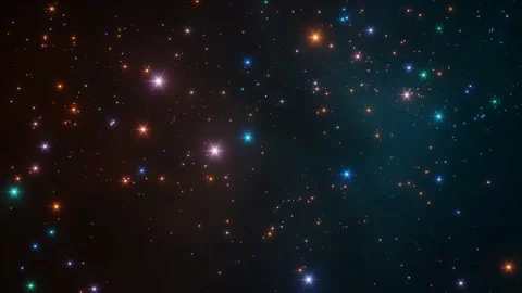 Abstract motion background shining colorful particles. Video stock 160928076