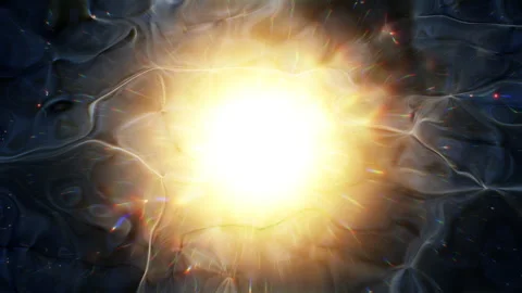 Abstract motion background shining colorful particles. Stock Footage 256385153