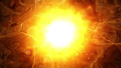 Abstract motion background shining colorful particles. Stock Footage 256385810